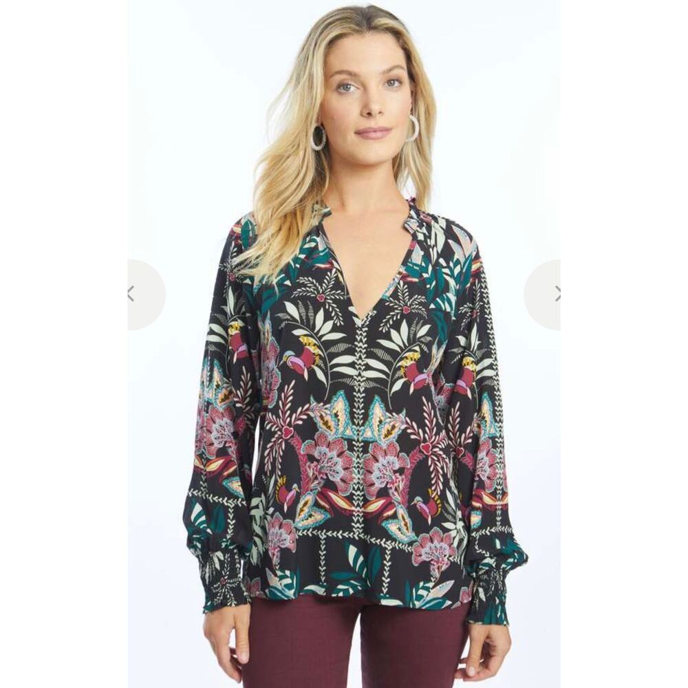 CABALLERO MIKI TOP - DUSK PRIMROSE PRINT